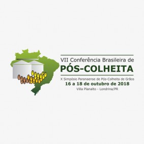 Capa de VII Conferência Brasileira de Pós-colheita e X Simpósio Paranaense de Pós-colheita de grãos