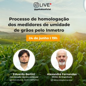 Capa de Perguntas e respostas - Live processo de homologação dos medidores de umidade de grãos pelo Inmetro
