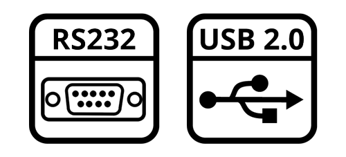 INTERFACES SERIAL RS232C E USB2.0